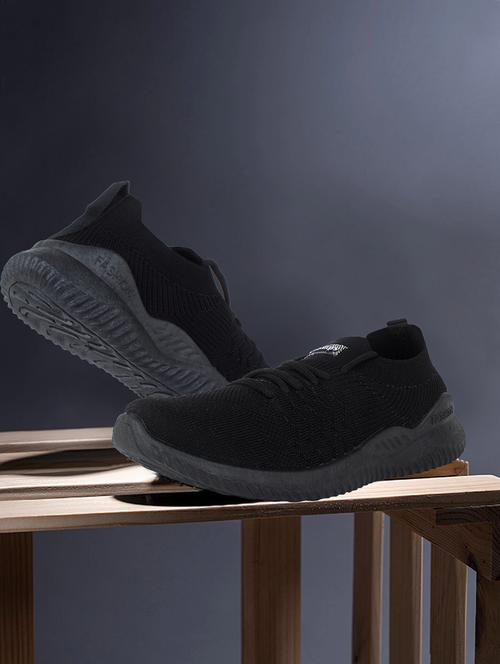 black solid casual shoe - 19325053 - Very Small Image - 1