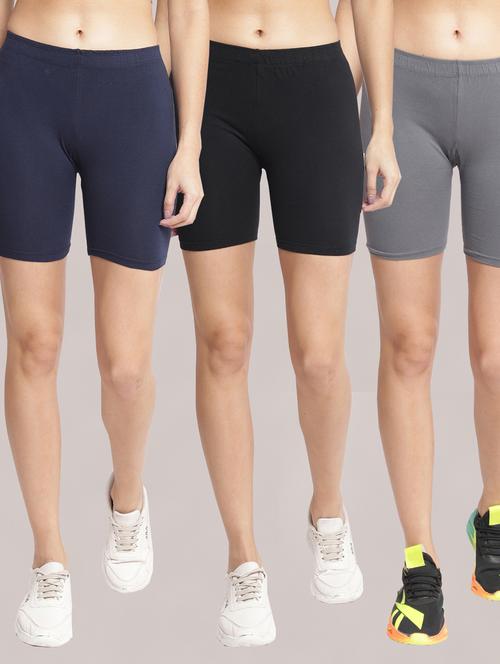 pack of 2 solid sports shorts  - 19326175 - Very Small Image - 1