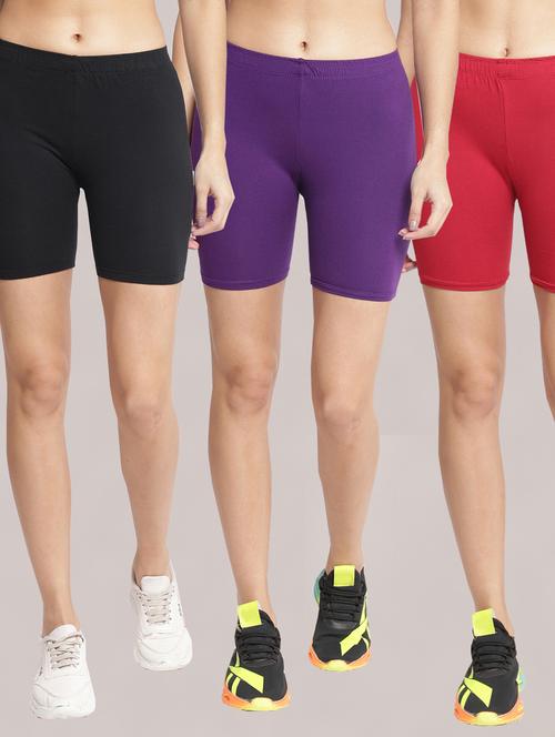 pack of 2 solid sports shorts  - 19326201 - Very Small Image - 1