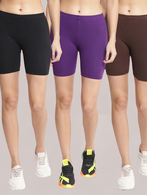 pack of 2 solid sports shorts  - 19326207 - Very Small Image - 1