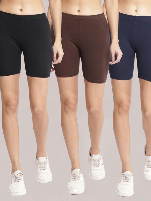 pack of 2 solid sports shorts  - 19326208 - Very Small Image - 1