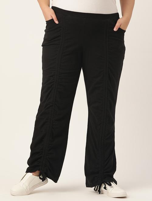 women solid flat front tailored trouser - 19326358 - Very Small Image - 1