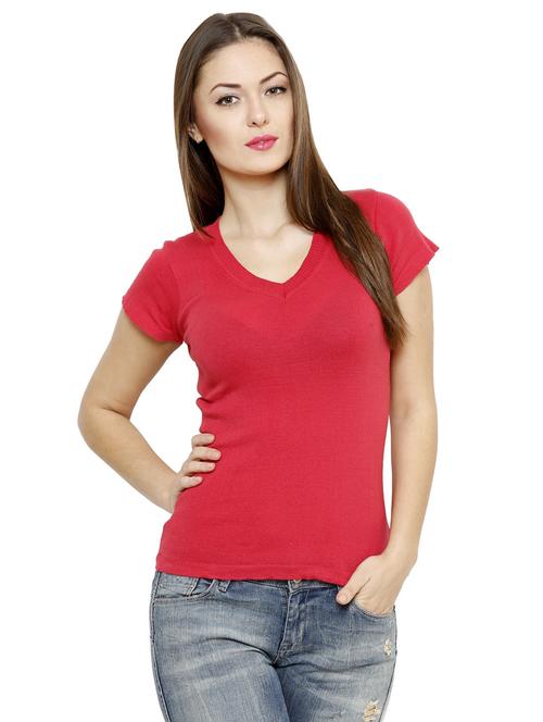 v-neck solid regular top - 19326687 - Very Small Image - 1