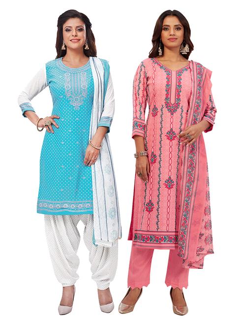 pack of 2 unstitched suit set - 19327092 - Very Small Image - 1