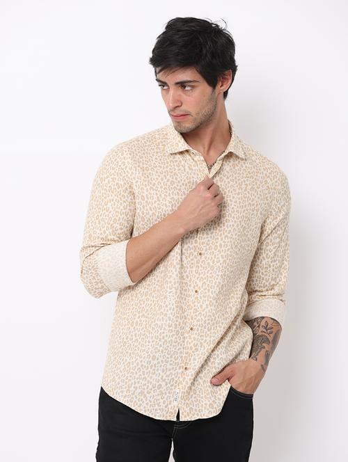 mens animal print casual shirt - 19328122 - Very Small Image - 1