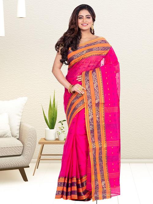 women's self design pink colored saree - 19329274 - Very Small Image - 1