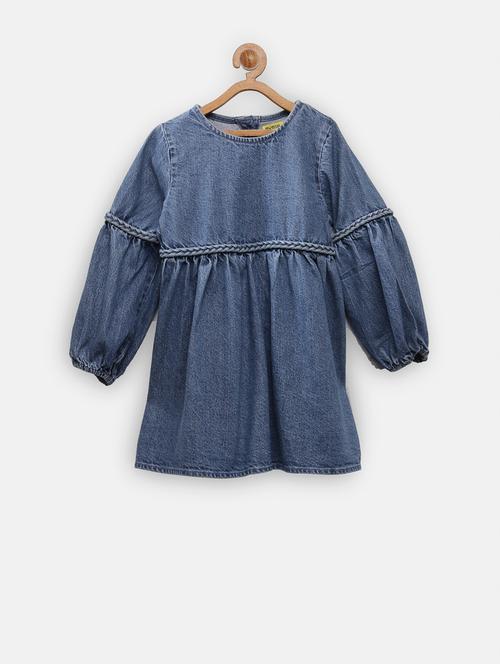 solids cotton frock - 19330319 - Very Small Image - 1