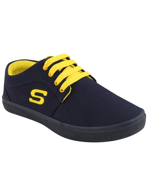 blue canvas lace up sneakers - 19330604 - Very Small Image - 1