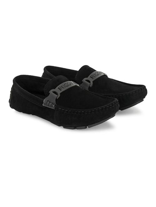 black suede slip on loafers - 19335054 - Very Small Image - 1