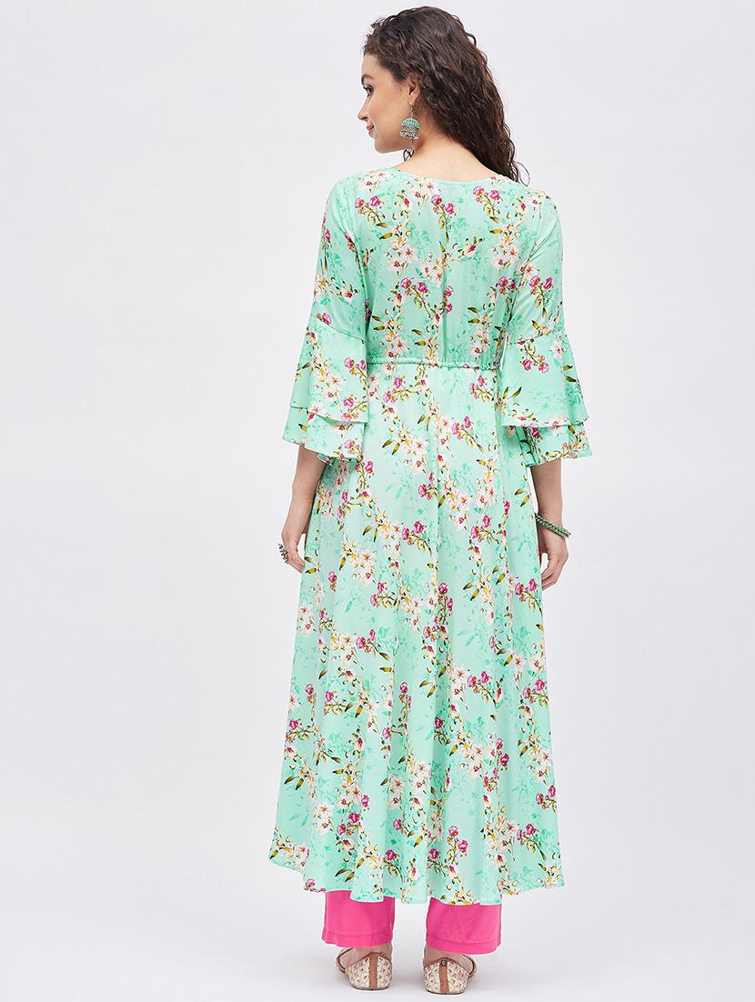 women's flared kurta - 19335359 - Zoom Image - 2