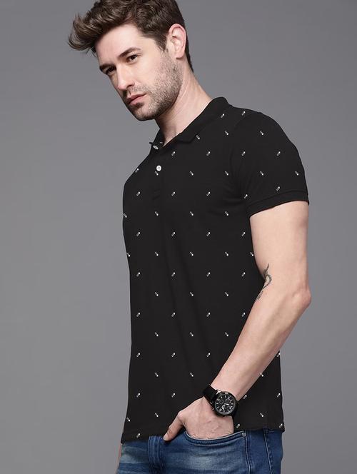 black polo neck t-shirt - 19335396 - Very Small Image - 1