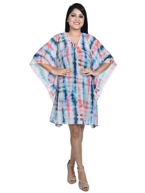 v-neck printed kaftan - 19335590 - Very Small Image - 1