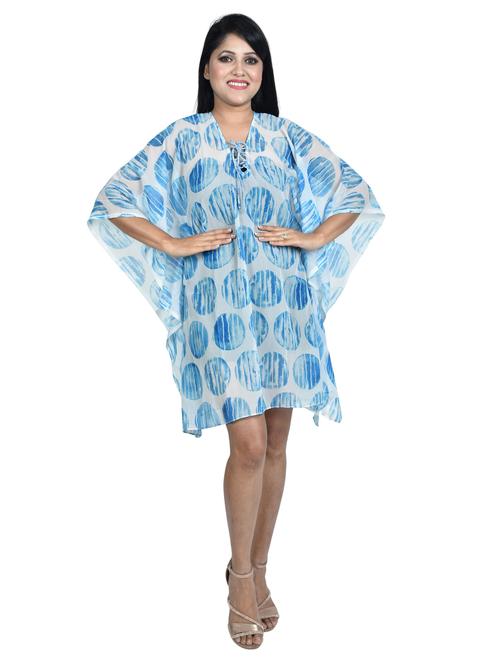 v-neck printed kaftan - 19335597 - Very Small Image - 1