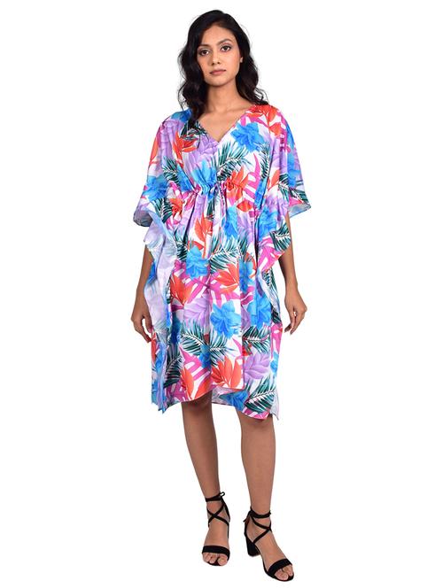 v-neck printed kaftan - 19335629 - Very Small Image - 1