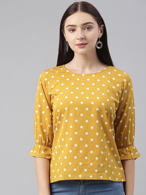 women polka dots regular top - 19336116 - Very Small Image - 1