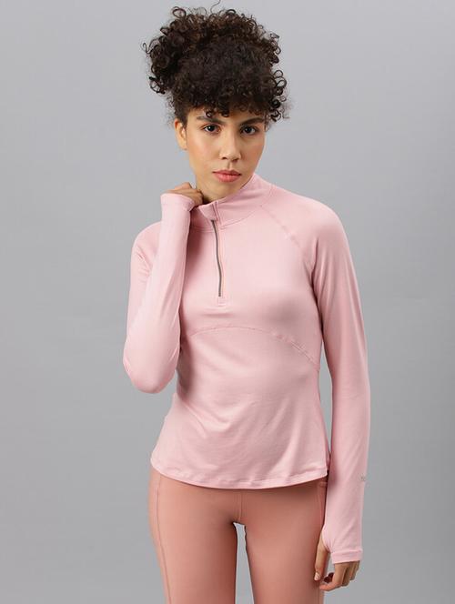 women's plain mock neck t-shirt - 19336799 - Very Small Image - 1