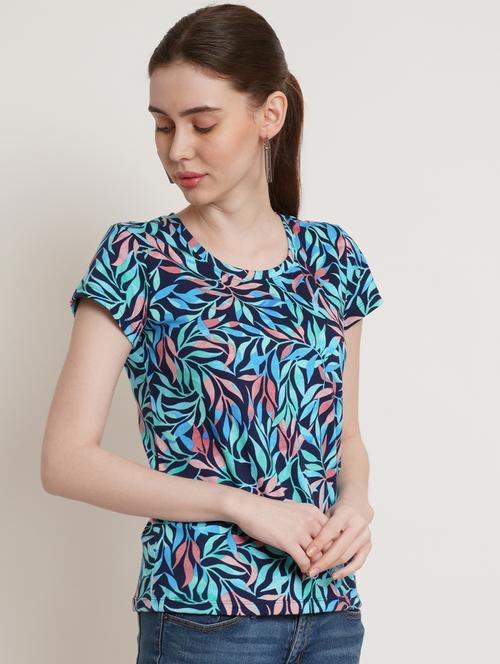 blue printed t-shirt - 19337086 - Very Small Image - 1