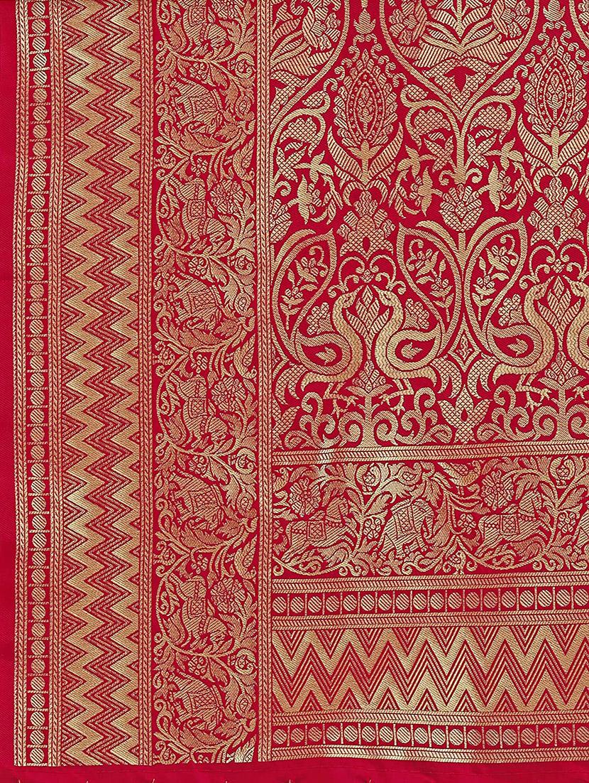 women's banarasi saree with blouse - 19337210 - Standard Image - 3