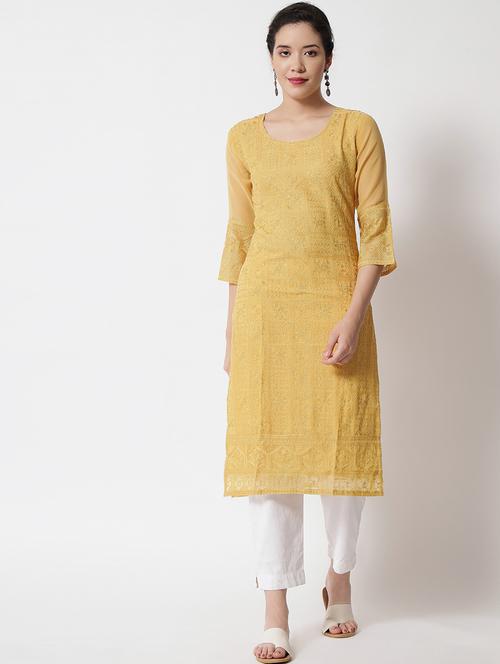 women's straight kurta - 19339968 - Very Small Image - 1