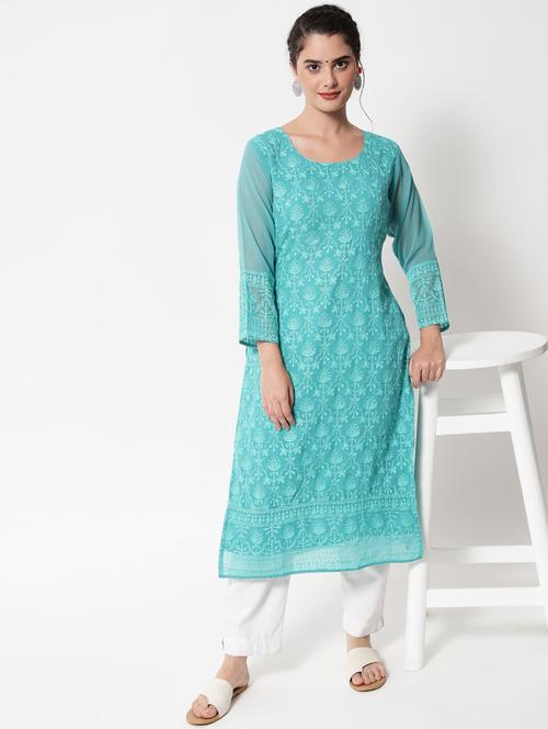 women's straight kurta - 19339978 - Very Small Image - 1