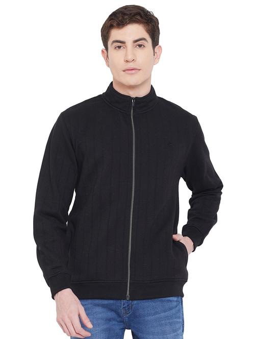black solid regular sweatshirt - 19340148 - Very Small Image - 1