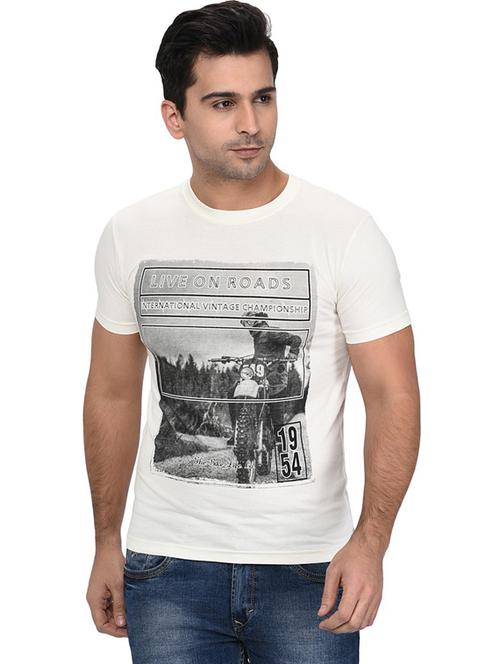 round neck printed regular t-shirt - 19342503 - Very Small Image - 1