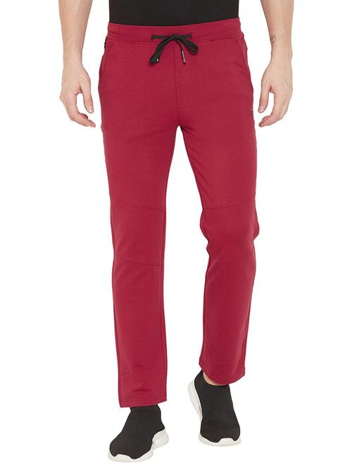 red solid ankle length track pant - 19344276 - Very Small Image - 1