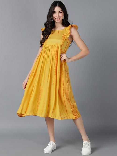 yellow cotton aline dress - 19345871 - Very Small Image - 1