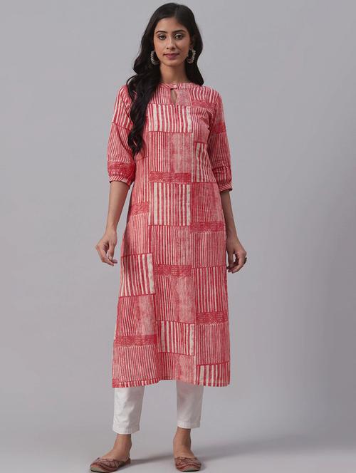 women's straight kurta - 19347494 - Very Small Image - 1