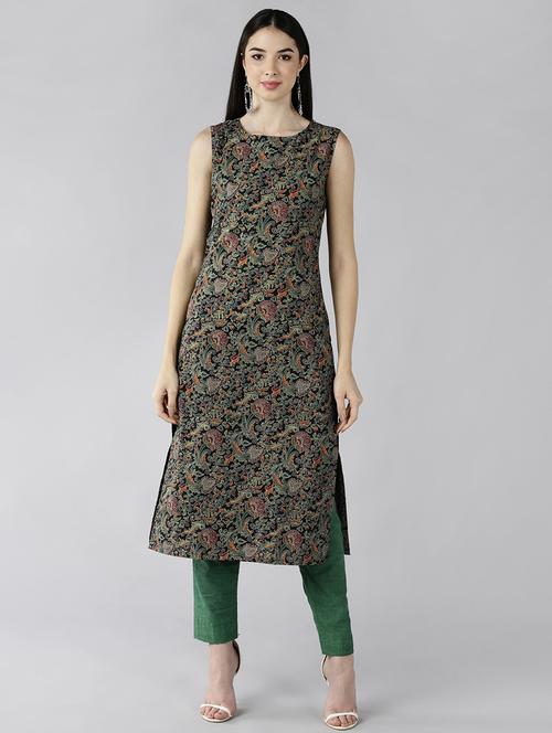 women's straight kurta - 19348182 - Very Small Image - 1