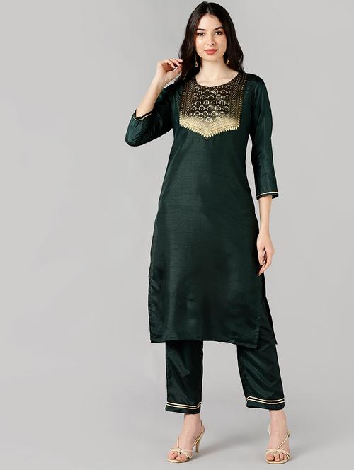 printed straight kurta - 19348876 - Very Small Image - 1
