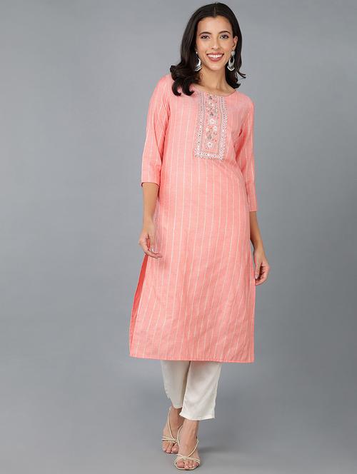 women's straight kurta - 19349076 - Very Small Image - 1