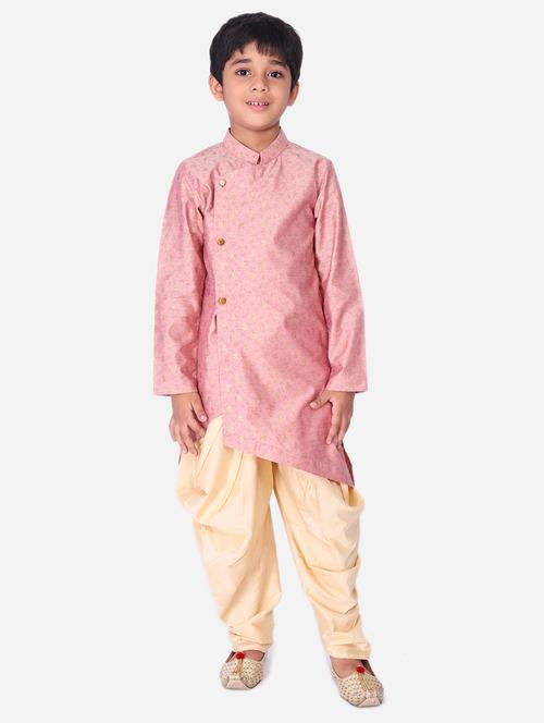 self design silk blend dhoti kurta sets  - 19349178 - Very Small Image - 1