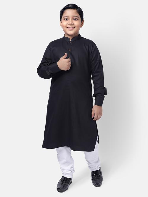 solids cotton kurta sets - 19349201 - Very Small Image - 1