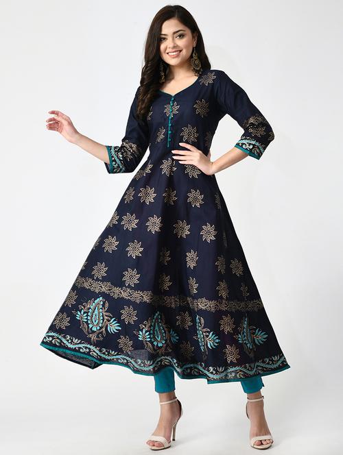 women's flared kurta - 19349276 - Very Small Image - 1