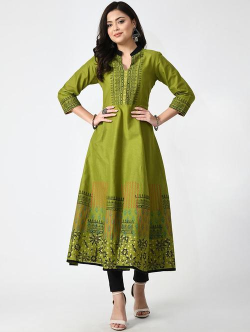 women's flared kurta - 19349279 - Very Small Image - 1