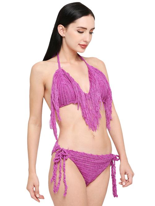 purple polyester bikini - 19349317 - Very Small Image - 1