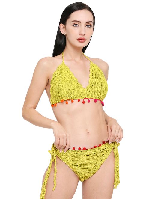 yellow polyester bikini - 19349318 - Very Small Image - 1