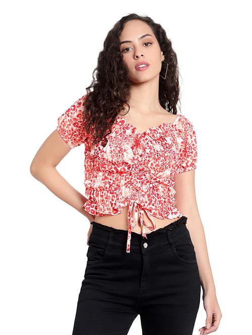 women's crop sweetheart neck top - 19350067 - Very Small Image - 1