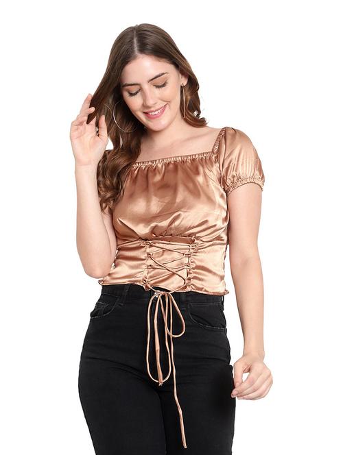 women's crop square neck top - 19350107 - Very Small Image - 1