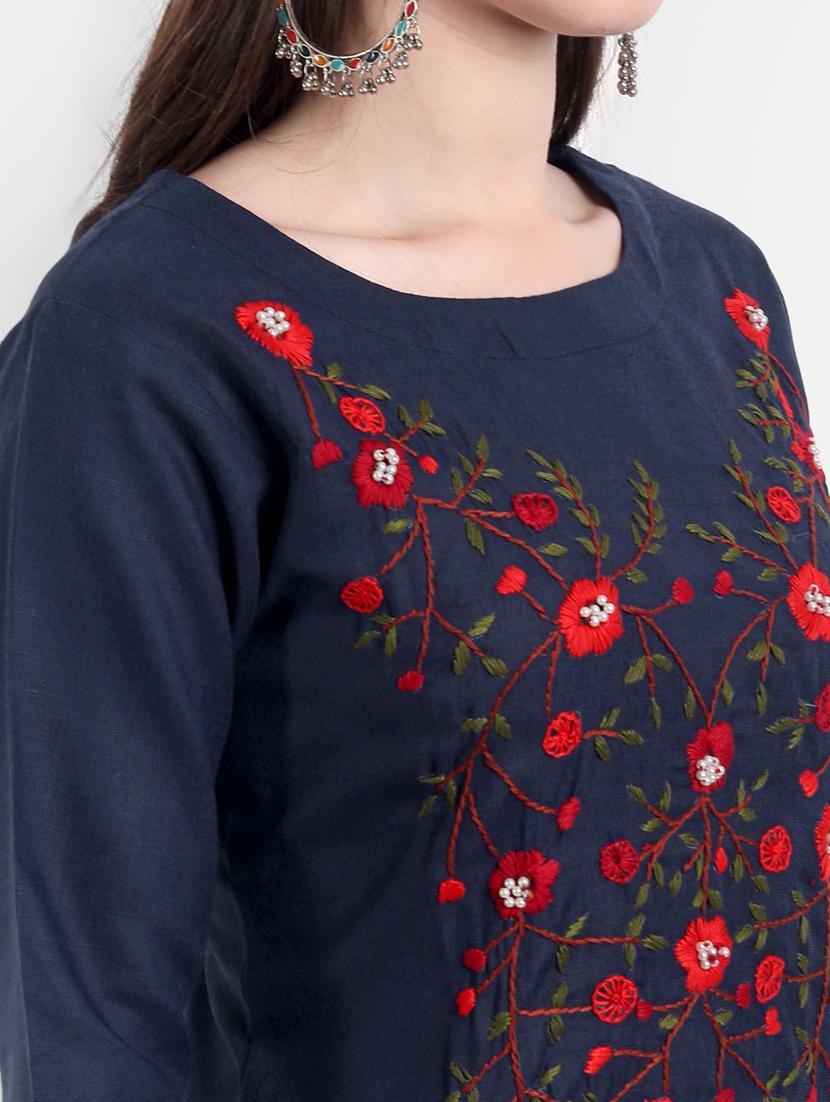 women's straight kurta - 19350378 - Zoom Image - 4