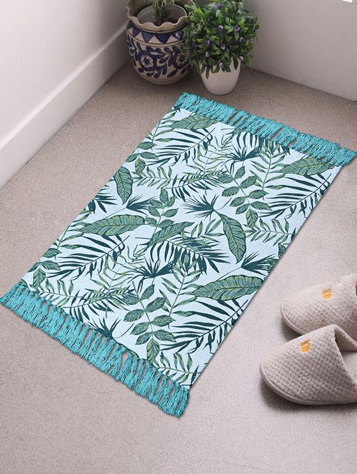 saral home multicolor cotton printed antiskid floormat - 60x90 cm - 19351709 - Very Small Image - 1
