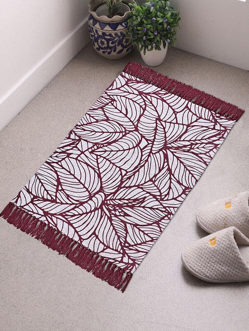 saral home multicolor cotton printed antiskid set of 2 floormats - 60x90 cm - 19351714 - Very Small Image - 1