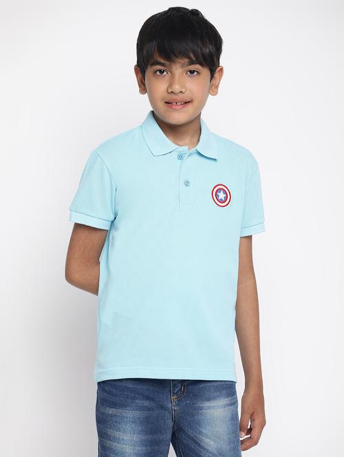 boys polo neck solid t-shirt - 19352894 - Very Small Image - 1