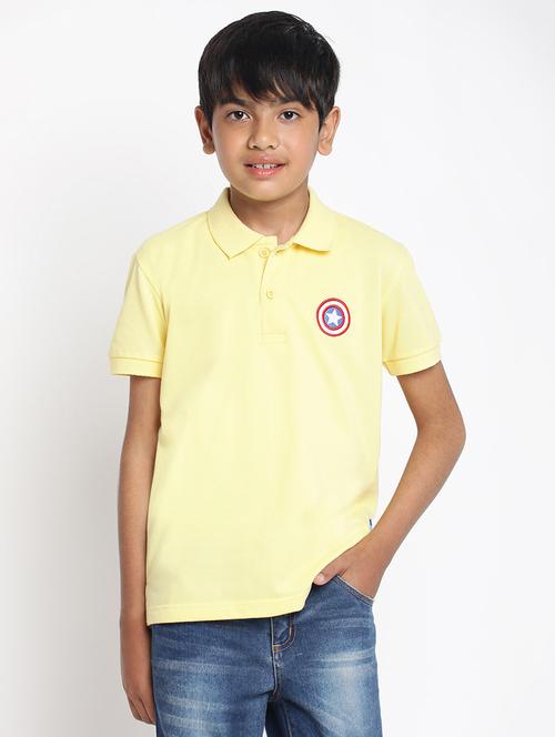 boys polo neck solid t-shirt - 19352895 - Very Small Image - 1