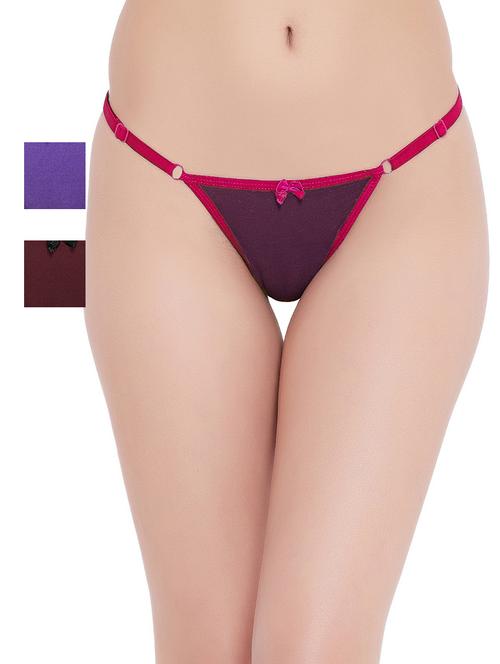 pack of 3 thongs panty - 19353998 - Very Small Image - 1