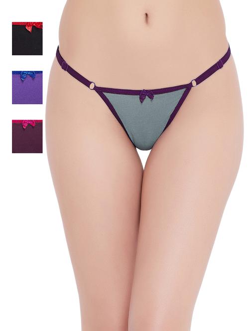 pack of 4 thongs panty - 19354062 - Very Small Image - 1