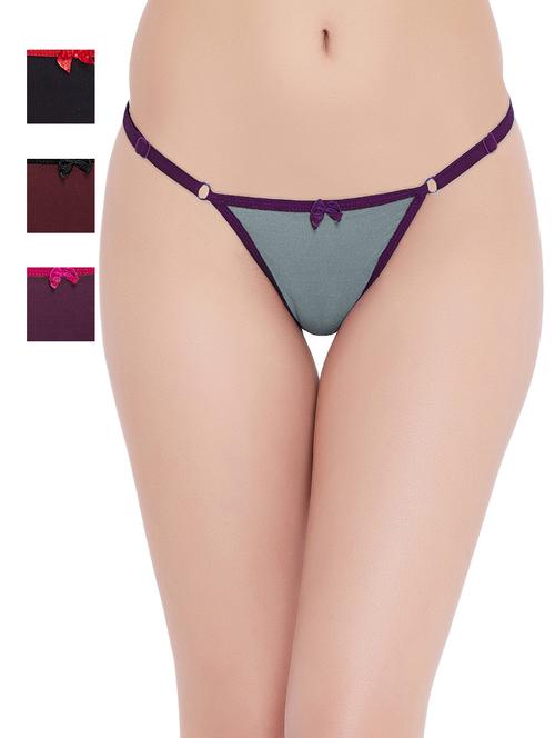 pack of 4 thongs panty - 19354063 - Very Small Image - 1