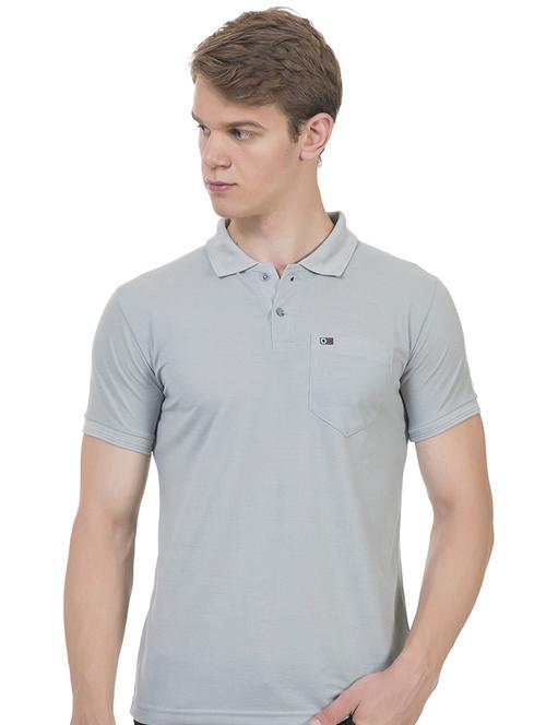 cotton blend solid polo t-shirt - 19355243 - Very Small Image - 1