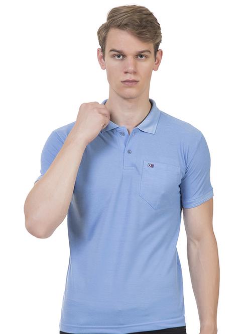 cotton blend solid polo t-shirt - 19355249 - Very Small Image - 1